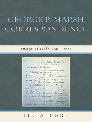 cover image of George P. Marsh Correspondence